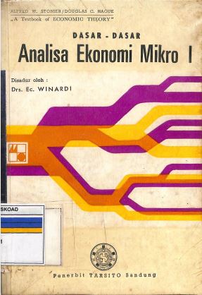 Dasar-Dasar Analisa Ekonomi Mikro I